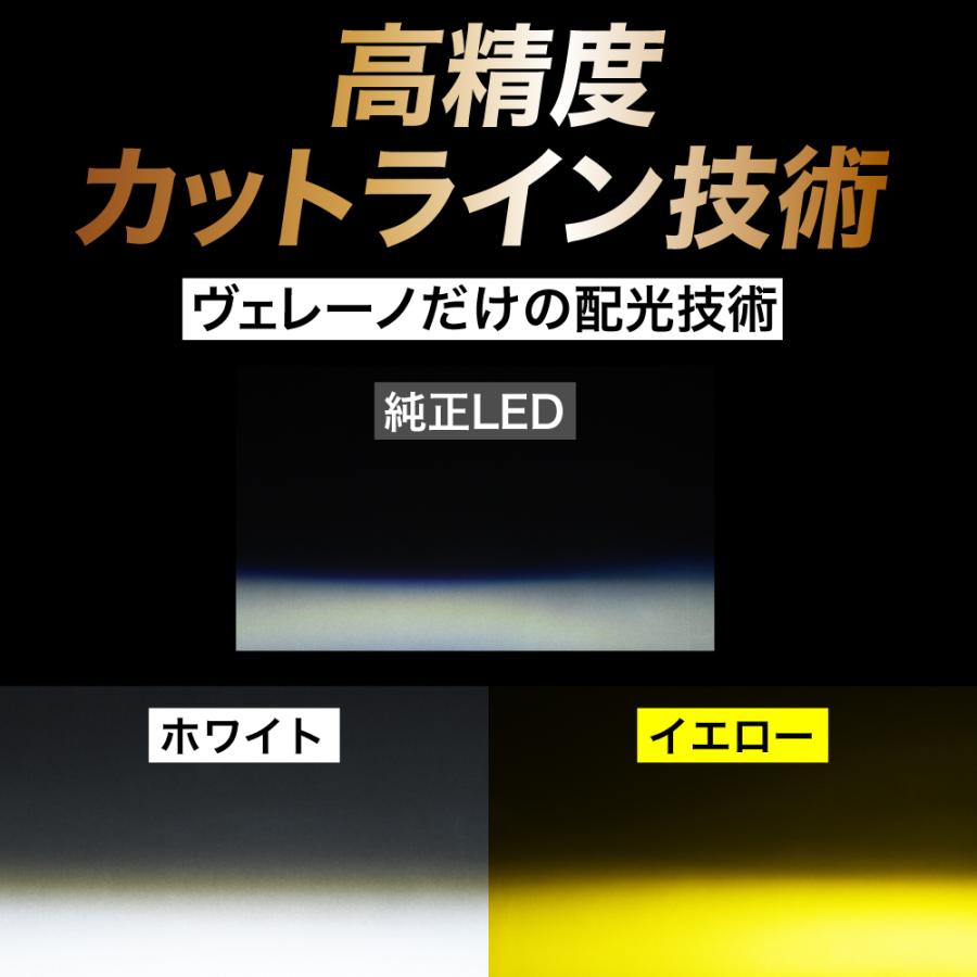 VELENO 2色切り替え LEDフォグランプ H8 H11 H16 イエロー 13800lm