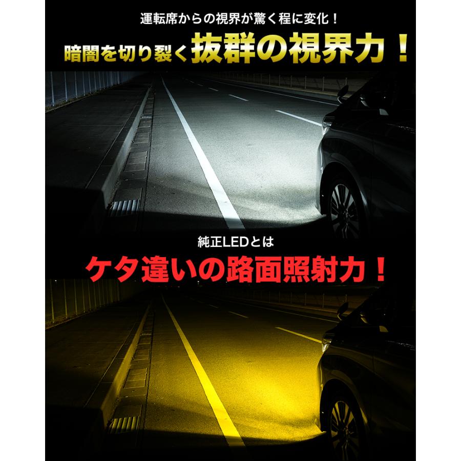 LEDフォグランプ バルブ H8 H11 H16 カラーチェンジ イエロー 9600lm