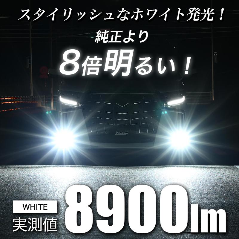 eKワゴン H31.3〜 B33W 36W LEDフォグランプ VELENO LED フォグランプ 9500lm イエロー 8900lm ホワイト ポン付け イエローフォグ H8 H11 H16｜reiz｜13