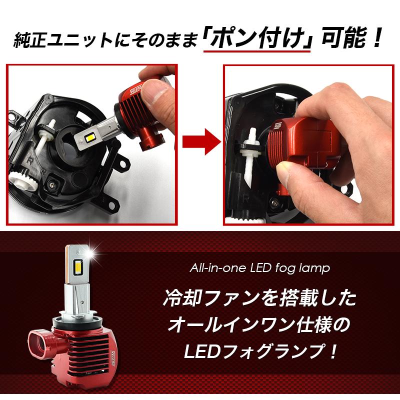 アルト ラパン H16.1〜R4.6 HE33S HE22S HE21S LEDフォグランプ VELENO LED フォグランプ 9500lm イエロー 8900lm ホワイト ポン付け イエローフォグ H8 H11 H16｜reiz｜05