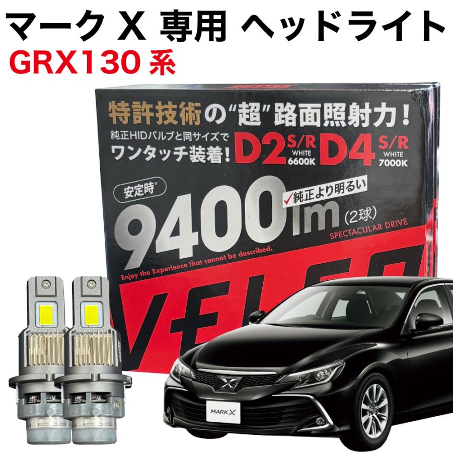 VELENO マークX H24.8〜H28.10 GRX130系 専用 LEDヘッドライト VELENO