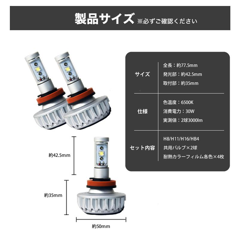 LEDフォグランプ H8 / H11 H16 HB4 PSX26W 3000ルーメン LEDフォグランプ H8 / H11 H16 HB4 PSX26W 3000ルーメン