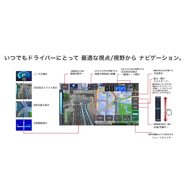彩速ナビ KENWOOD ケンウッド MDV-M908HDL Mタイプ 9V型モデル