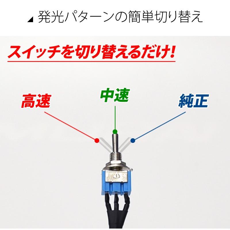 シーケンシャル 自作 DIY 流れる ユニット シーケンシャルウインカー リレー 流星ウインカー トグルスイッチ付き |  | 02