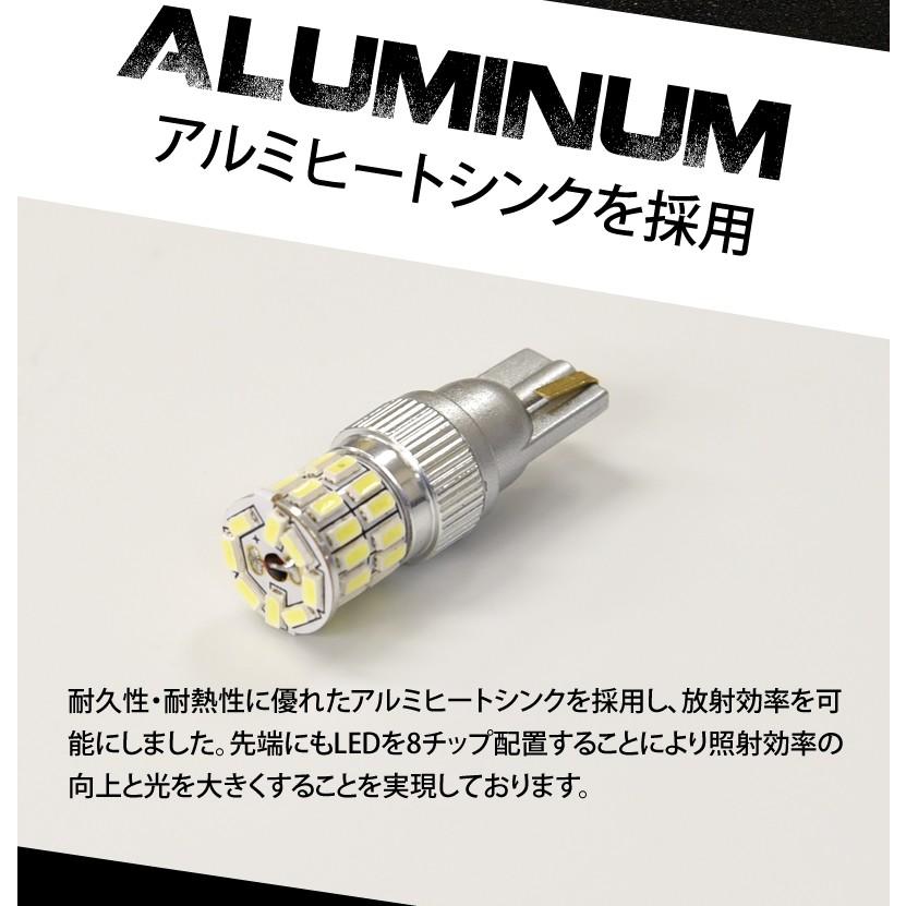 T10 T16 バルブ LED ポジション バックランプ ウインカー 爆光 無極性 36w 白/ホワイト/アンバー/赤/青 3014チップ スモール |  | 04