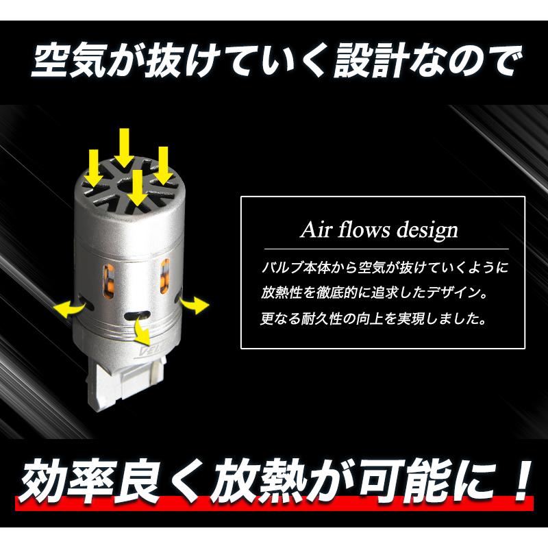 タント R1.7 〜 LA650S / LA660S リア専用 VELENO T20   LED ウインカー ハイフラ防止 抵抗内蔵 冷却ファン 実測値 1300lm 12V ヴェレーノ ベレーノ｜reiz｜13