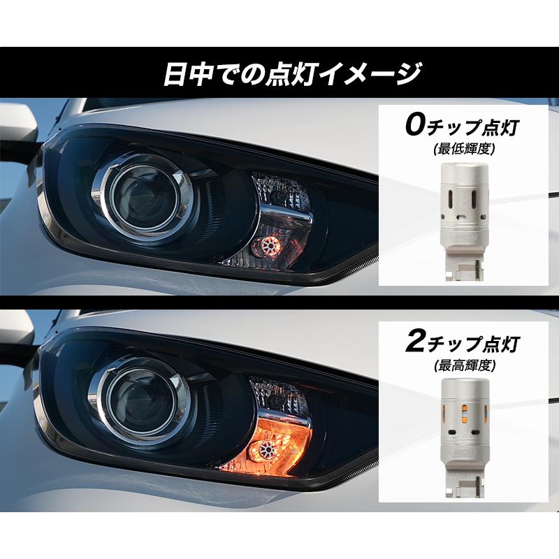 T20 LED ウインカー ハイフラ防止 ピンチ部違い 抵抗内蔵 S25 VELENO MORTALE ヴェレーノ ベレーノ 冷却ファン搭載 実測値1300lm ステルスバルブ 12V｜reiz｜09