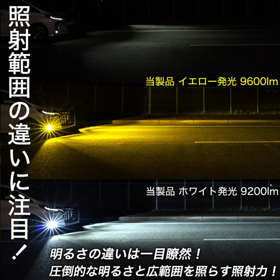 VELENO - エスクァイア 80系 H26.10〜 LEDフォグランプ 2色 うつり変わり 黄色 白いこと 位置づける値 9600ルーメン 9200ルーメン バイ色合い 爆光 ヴェレーノ