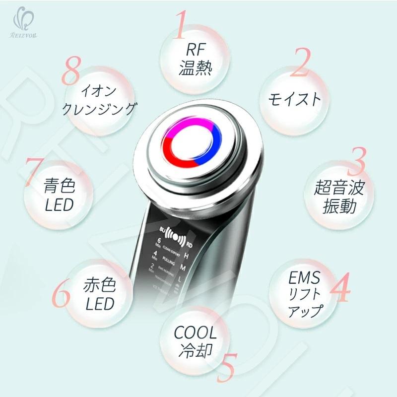 SALE 1台8役美顔器Shine シャイン EMS led RF ラジオ波 赤光 本格自宅エステ機器 リフトアップ効果 ほうれい線 たるみ ニキビ 美肌ケア 毛穴洗浄 メンズ 男性｜reizvoll｜04