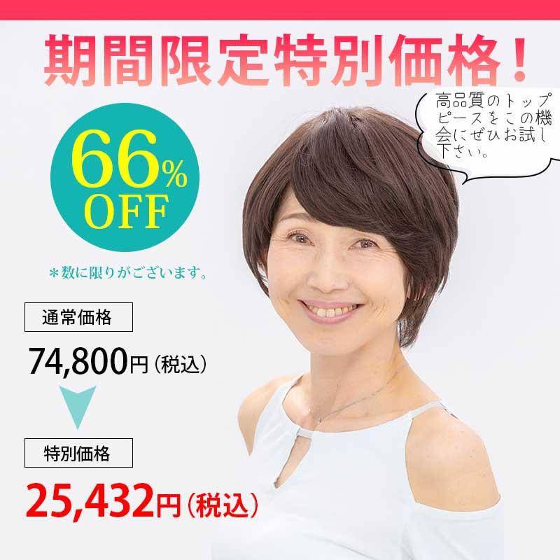 母の日 頭頂部用部分ウィッグ RT05-01 人毛MIX 総手植え 母の日 頭頂部用部分ウィッグ RT05-01 人毛MIX 総手植え