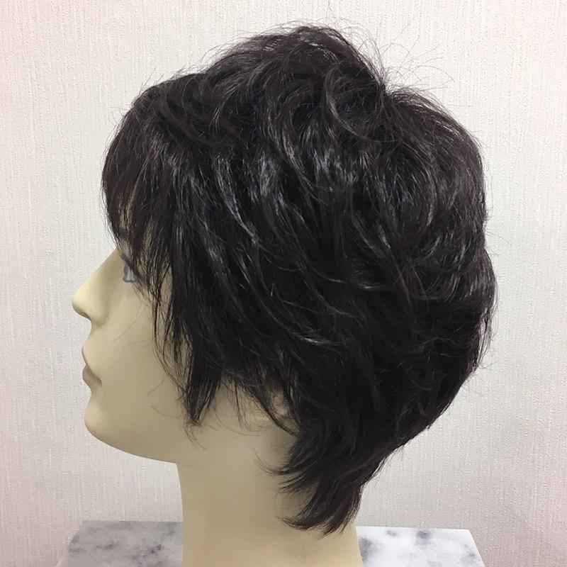 メンズフルウィッグ ショートウルフ FDM-03 男性医療用全頭 メンズフルウィッグ ショートウルフ FDM-03 男性医療用全頭
