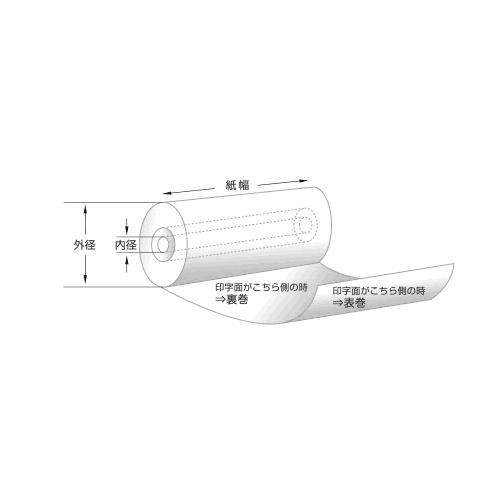 感熱ロール紙 汎用 テック 80R-96TR-ZC・KCP-90・KCP-100・KCP-200・KCP-300対応 (20巻入) 80mm×100m×25.4 同等品 送料無料 国内生産品｜reji-net｜02