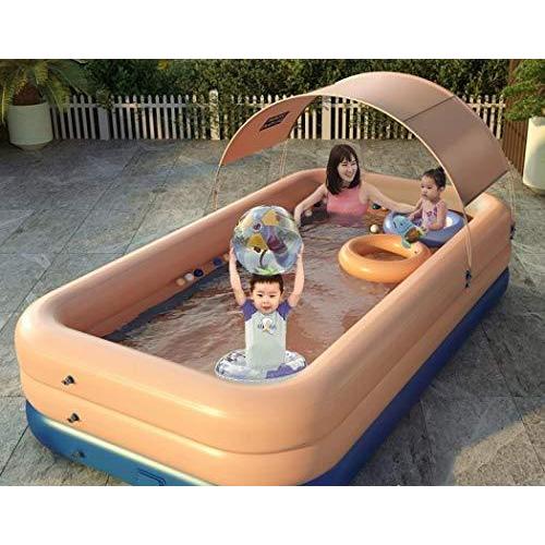 ー品販売 エアープール 大型 ビニールプール 自動膨張 スイミングプール 折り畳み式 ベビープール 大人プール 日よけ付き コンパクト 持ち運び便利 ファミリープール 子供用水遊び 親子遊び アウトドア 家庭用 屋内用 大型プール 夏対策 輝い Observatorikujteses Al