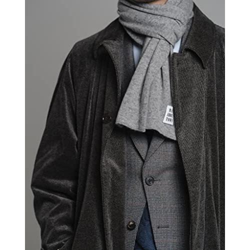 種類豊富な品揃え Man About ブラ ニットマフラー 高級 日本製 メンズ 100 カシミヤ マフラー Town マンアバウトタウン コンパクト ストール