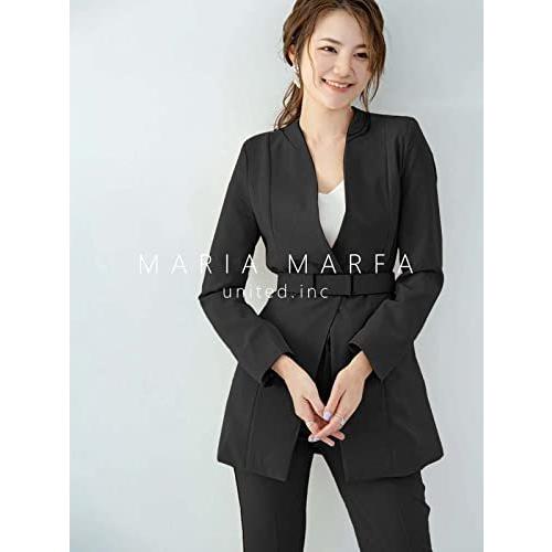 大放出セール 3点 付き ベルト レディース パンツスーツ マリアマーファ セット 上下 フォーマル パンツ ジャケット スーツ パンツスーツ Iceenergy Nl