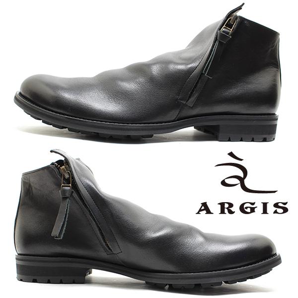 ARGIS（アルジス） 62206 本革ショートブーツ 日本製 タンクソール