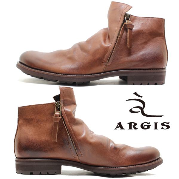 ARGIS（アルジス） 62206 本革ショートブーツ 日本製 タンクソール