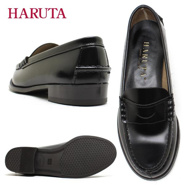 HARUTA（ハルタ） 定番レザーコインローファー 304 ブラック ブラウン 