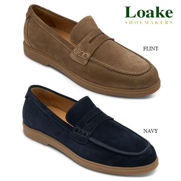 Loake England ローク LUCCA ルッカ スエードローファー スリッポン ハンドメイド 本革 メンズ Fフィット 3E相当 LUCNS/LUCFS_1
