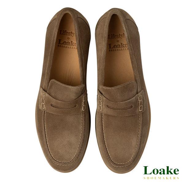 Loake England ローク LUCCA ルッカ スエードローファー スリッポン ハンドメイド 本革 メンズ Fフィット 3E相当 LUCNS/LUCFS_2
