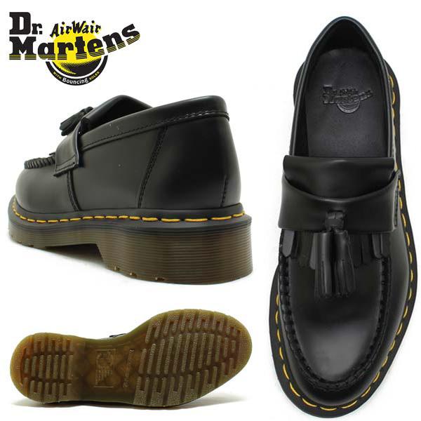 Dr.Martens ドクターマーチン ADRIAN YELLOW STITCH イエローステッチ タッセルローファー 22209001 Black｜relaaax｜03