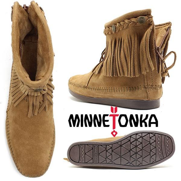 Minnetonka/ミネトンカ　正規品 HI TOP BACK ZIP BOOT　ダスティーブラウン 293 Minnetonka/ミネトンカ　正規品/レディース/正規品/シリアル｜relaaax｜03