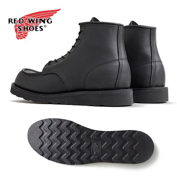 REDWINGJAPAN正規品 レッドウィング RW8074  6インチ クラシックモック 6-inch Classic Moc ブラック「ハーネス」 レザー 本革 RED WING SHOES（レッドウィング） REDWINGJAPAN正規品 RW8074 6インチ
