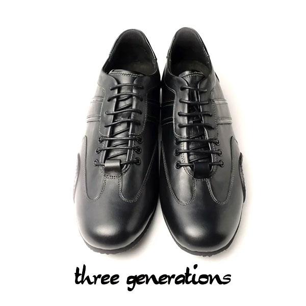 three generations（スリージェネレーションズ） レザースニーカー