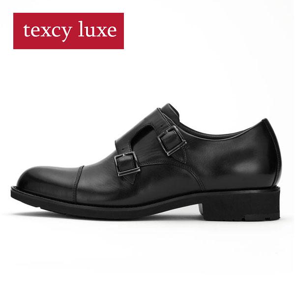 テクシーリュクス GORE-TEX 黒革ドレスシューズ　25.0 texcy luxe テクシーリュクス TU-8015 ビジネスシューズ GORE-TEX！雨