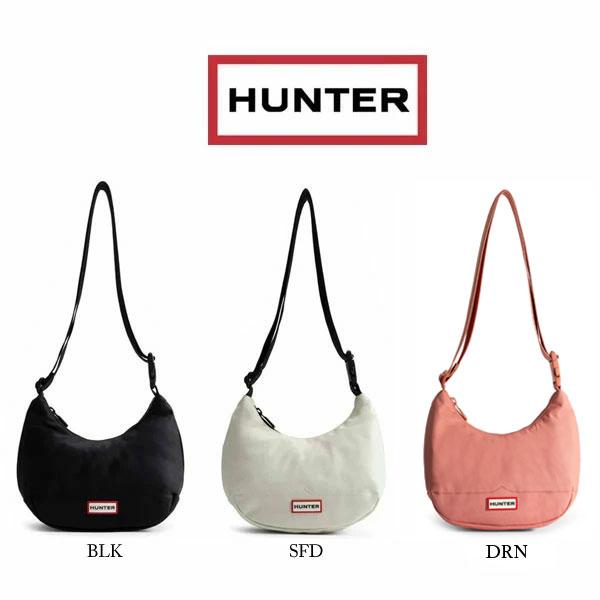 HUNTER ハンター ナイロン ミニ ホーボー 軽量 デイリー 旅行 耐久性 耐水性 ブラック ホワイト UBS3600KBM HUNTER（ハンター） ナイロン ミニ ホーボー 軽量 デイリー 旅行 耐久