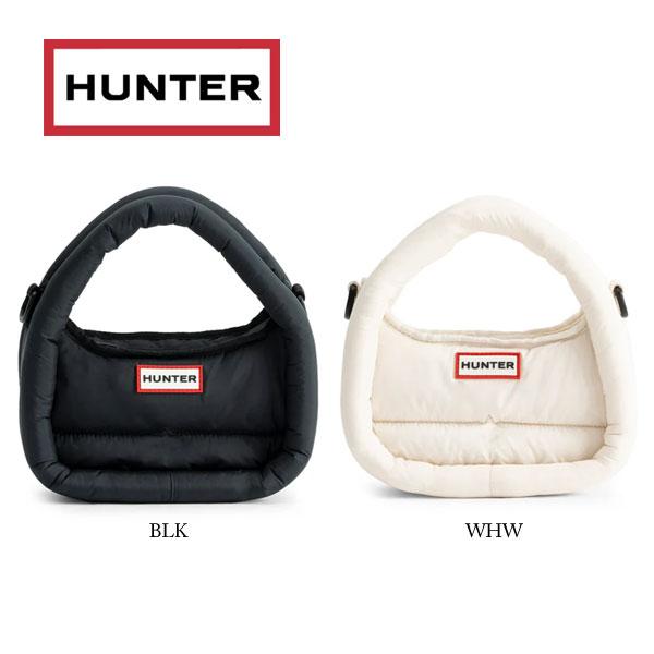 HUNTER ハンター フレイムド パファー ミニ ホーボー 軽量 デイリー 旅行 ブラック ホワイト UBX3711KBM HUNTER（ハンター） フレイムド パファー ミニ ホーボー 軽量 デイリー