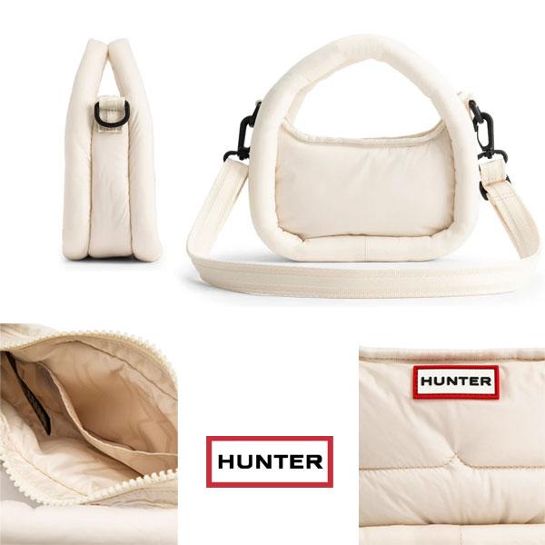 HUNTER ハンター フレイムド パファー ミニ ホーボー 軽量 デイリー 旅行 ブラック ホワイト UBX3711KBM HUNTER（ハンター） フレイムド パファー ミニ ホーボー 軽量 デイリー