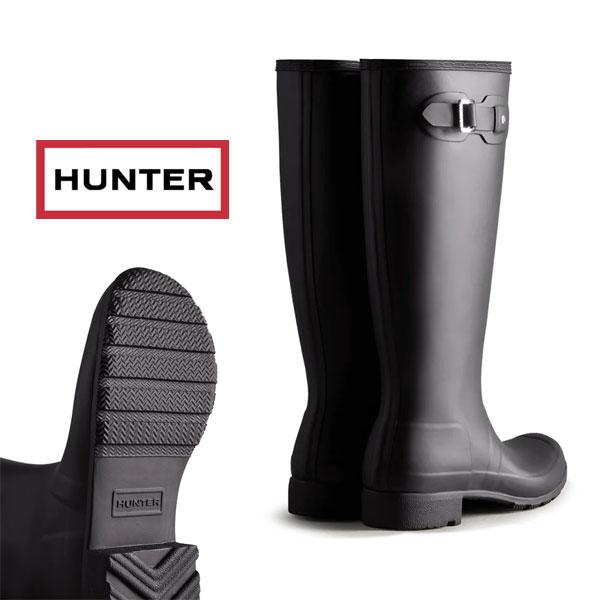 新品 本物 HUNTER ブーツ WFT2210RMA UK4 ハンター レディース オリジナルツアー ブーツ - ブラック