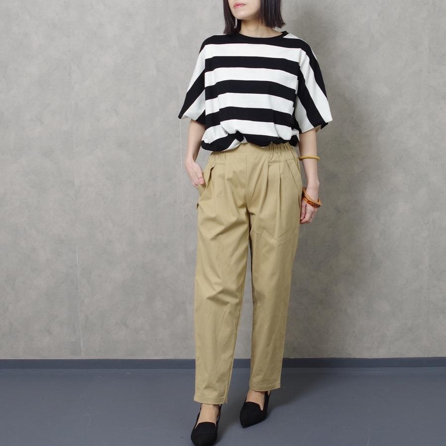 テーパードパンツ レディース ファッション 大きいサイズ 40代 30代 ゆったり ウエストゴム カジュアル プチプラ|relaclo|05