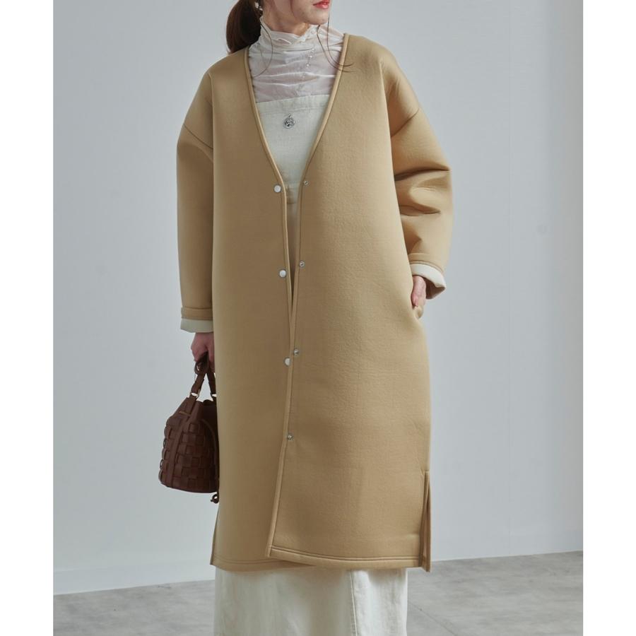 ノーカラーコート 秋 冬 レディース ファッション スポンディング ゆったり 大きめ 体型カバー ロングコート 代 30代 40代 プチプラ Anlulu 通販 Yahoo ショッピング
