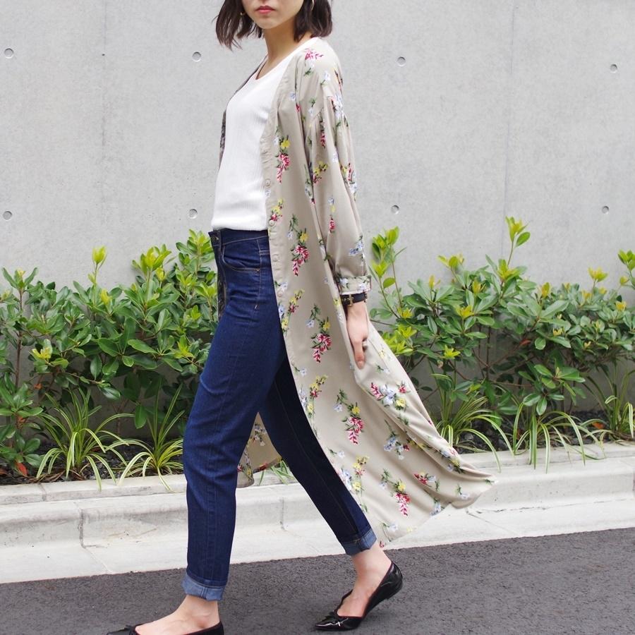 ワンピース レディース ファッション ゆったり 体型カバー 30代 40代 夏 ガウンワンピ 花柄 羽織り 2way カジュアル レーヨン プチプラ Anlulu 通販 Yahoo ショッピング