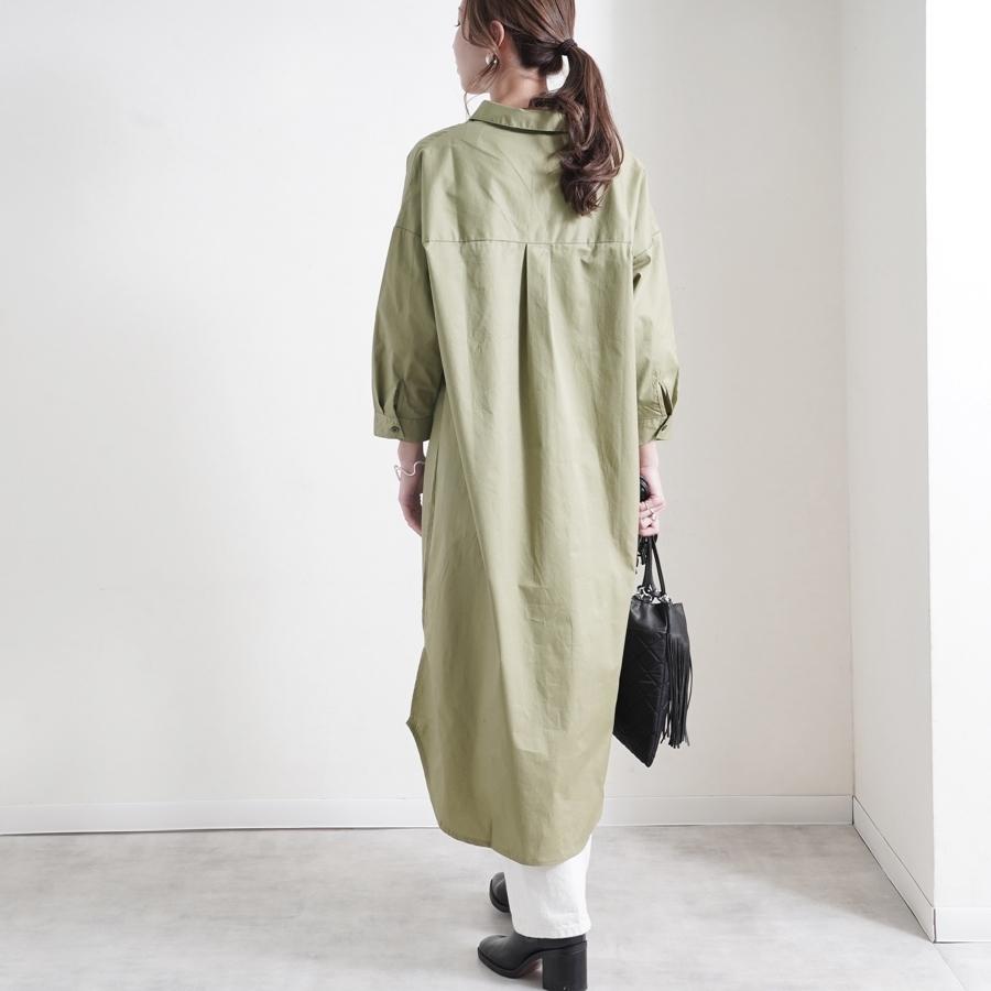 ワンピース シャツワンピ レディース ファッション 秋 夏 30代 40代 ゆったり 体型カバー Vネック スキッパー シンプル プチプラ Anlulu 通販 Yahoo ショッピング