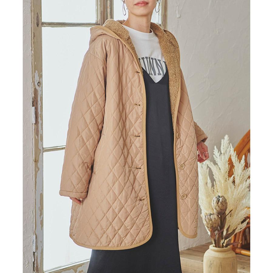 コート ジャケット レディース キルティング パーカー 秋 冬 あったか