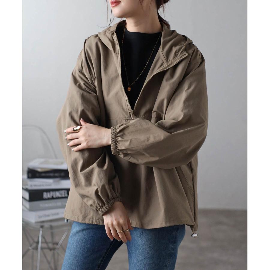 mitis ナイロンアノラックパーカー レディース アウター 春 秋