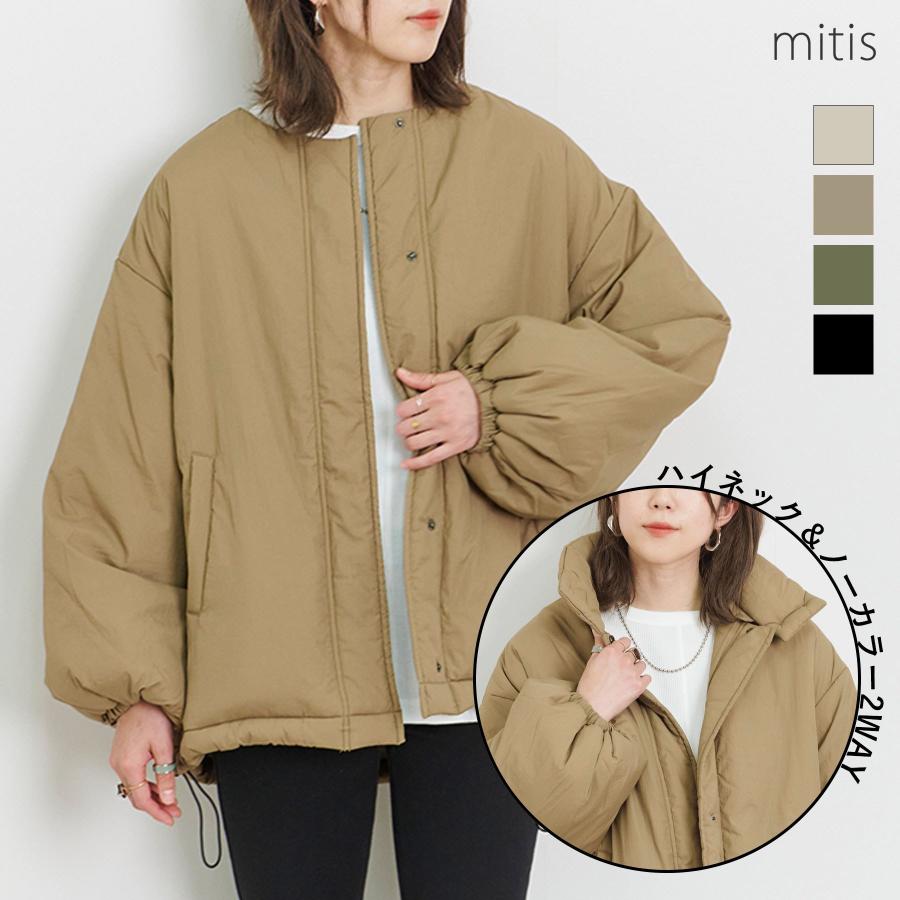 美品☆アドーア ハイネック ボンディングプルオーバ タック ボリューム袖 38 アドーア 20AW フィームコットンボリュームブラウス プル