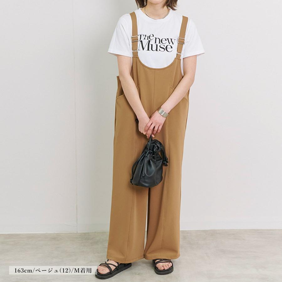 サスペンダーパンツ レディース リップル ピンタック 春 大人 : anlulu - 通販 - Yahoo!ショッピング