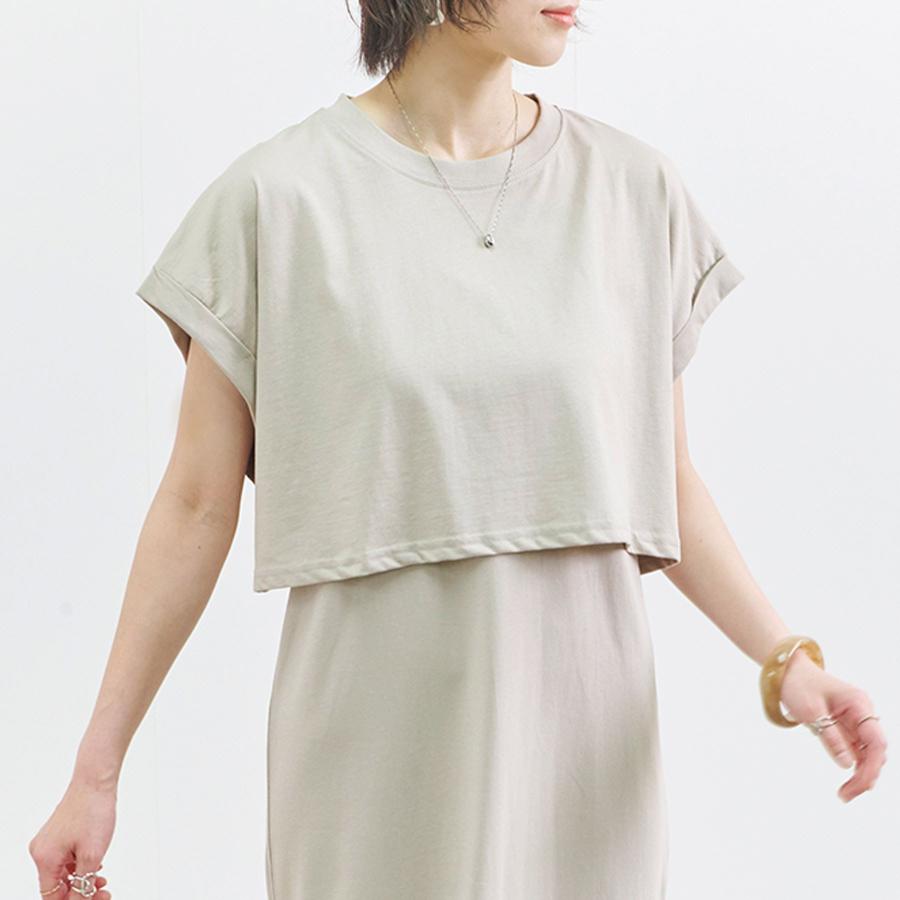 Tシャツ キャミワンピース レディース 春 夏 セットアイテム : anlulu