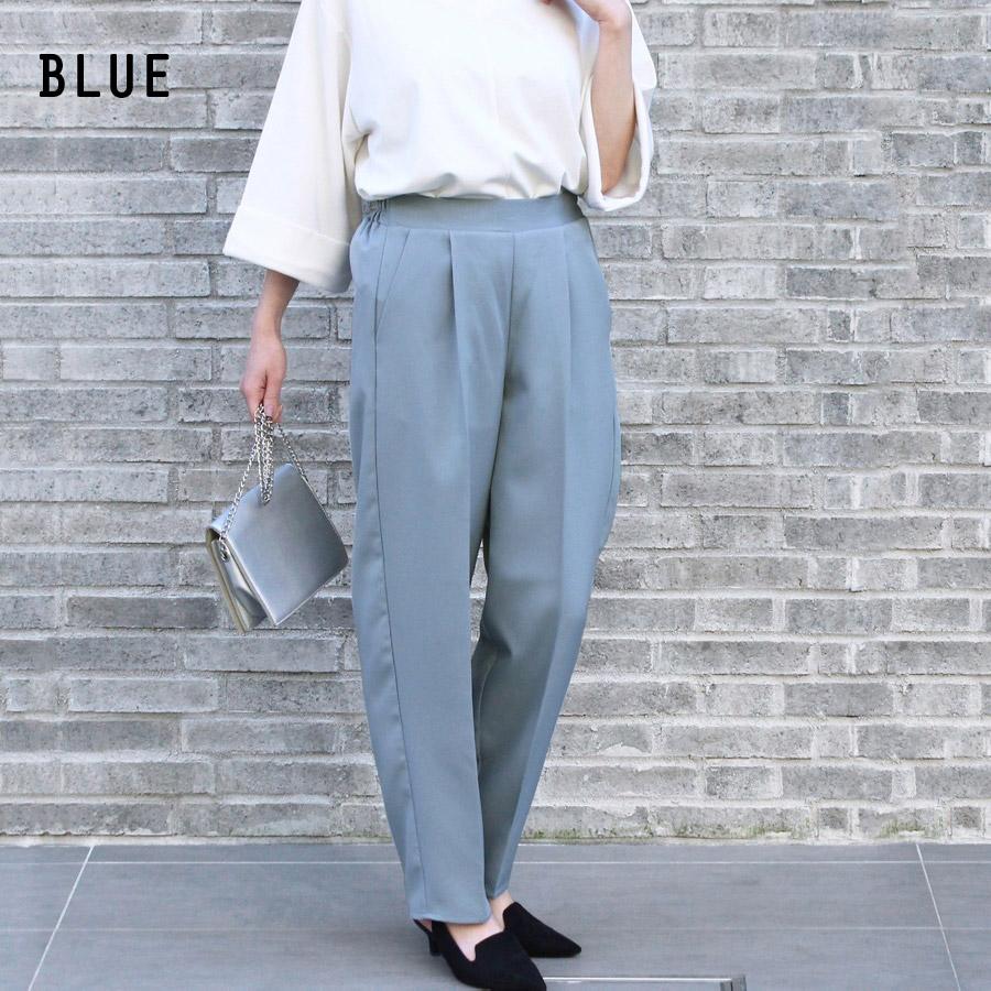 テーパードパンツ レディース ファッション ゆったり 体型カバー 30代 40代 スラックス カラーパンツ 春 ボトム ウエストゴム 楽パンツ アンルル Anlulu Anlulu 通販 Yahoo ショッピング