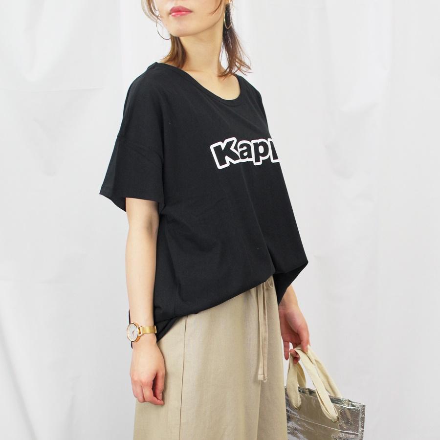 Kappa Tシャツ レディース ファッション ゆったり 体型カバー 代 30代 トップス 半袖 ユニセックス ロゴt スポーツミックス 別注 アンルル Anlulu Kpt 9012mx Anlulu 通販 Yahoo ショッピング
