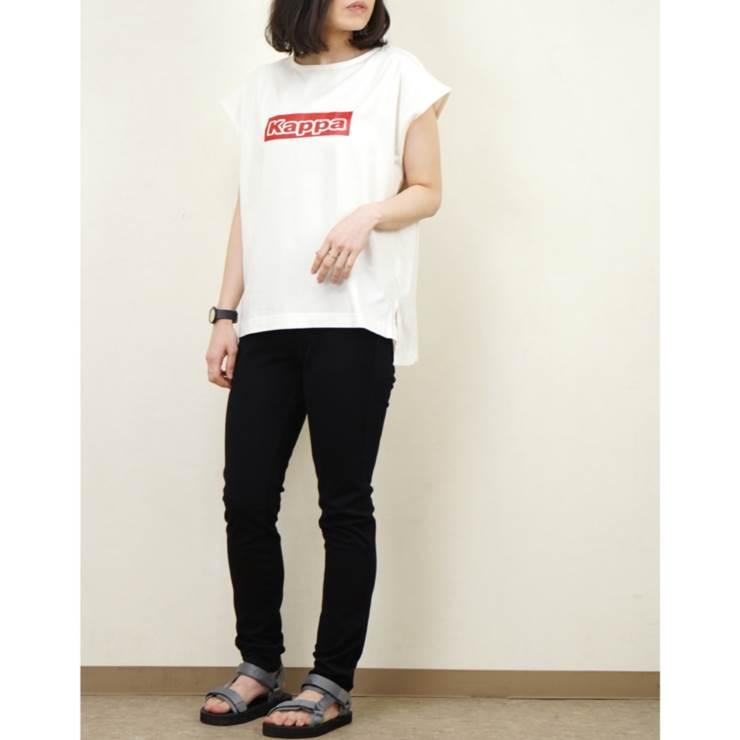 kappa OMINI オミニ レディース 30代 Tシャツ 半袖 フレンチスリーブ ロゴT ビッグロゴ 別注｜relaclo｜12