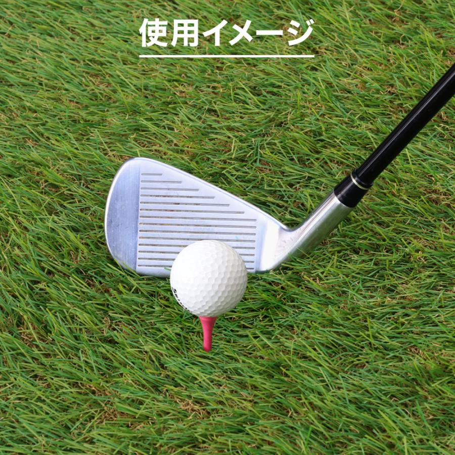 ゴルフティー 40mm 木製 竹製 カラフル ショートティー 50本 ウッド