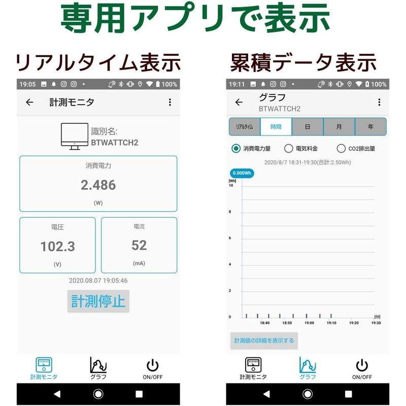 Bluetoothワットチェッカー RS-BTWATTCH2｜relawer｜06