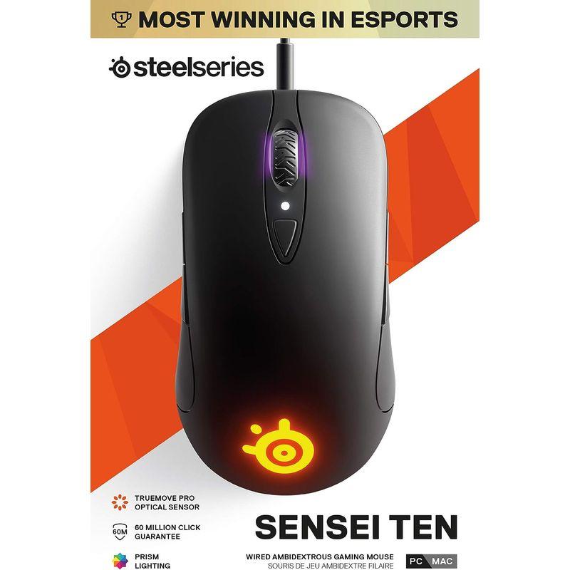 SteelSeries ゲーミングマウス 両利き用 有線 高精度追跡機能 Sensei Ten 62527｜relawer｜06