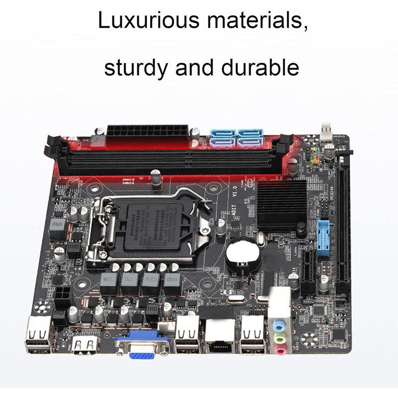 H55Mコンピューターマザーボード、LGA1156 DDR3デスクトップマザーボード、MATX All Solid State Capaci｜relawer｜02