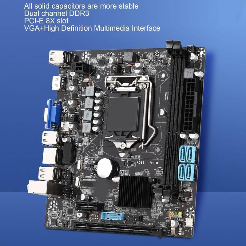 H55Mコンピューターマザーボード、LGA1156 DDR3デスクトップマザーボード、MATX All Solid State Capaci｜relawer｜03